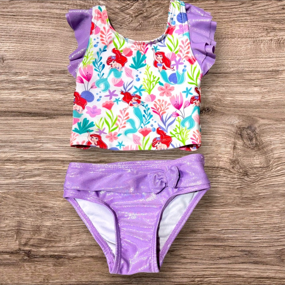 Disney Princess Girls Size 12 Months 2 PC Bathing Suit